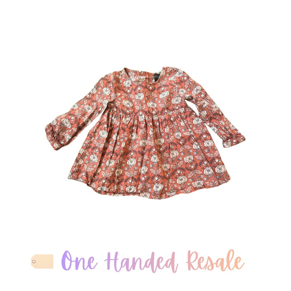 ✨ Cynthia Rowley Kids Orange Rust Floral Kids Blouse Top Girls 18M